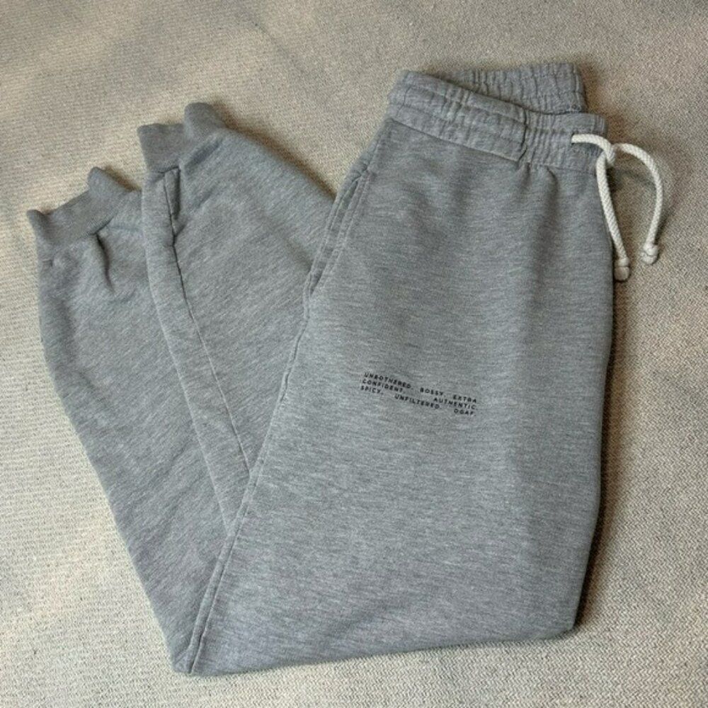TAN + LINES Sivan Ayla Sweatpants Joggers Size Small Pants Gray Lounge